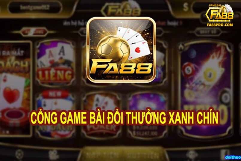 Giao diện cổng game FA88